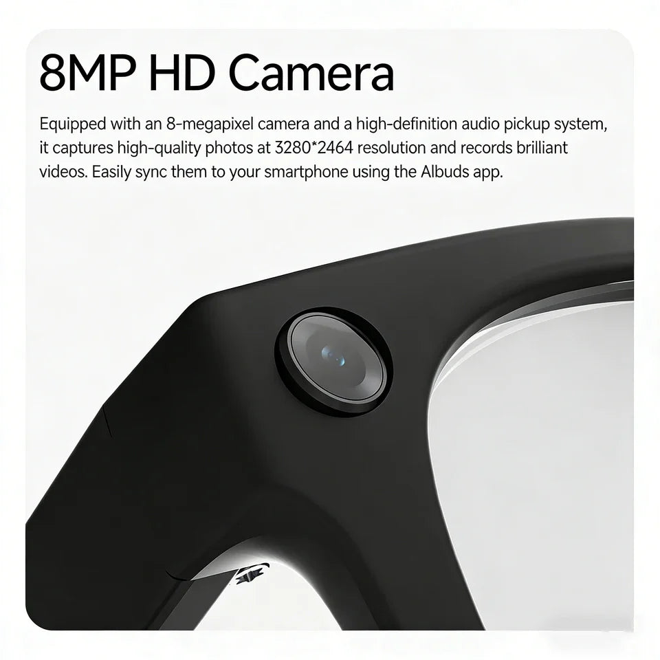 Vizer Vision Aura features an 8MP HD camera for high-quality photos and video capture.